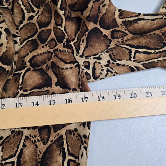 Zara Women’s Leopard Print Cardigan Size XS Brown & Black Lightweight - Picture 6 of 10